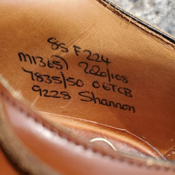 Church's Custom Grade Shannon Classic Brown Leather Derby Men's Shoes 9.5 - Picture 14 of 16